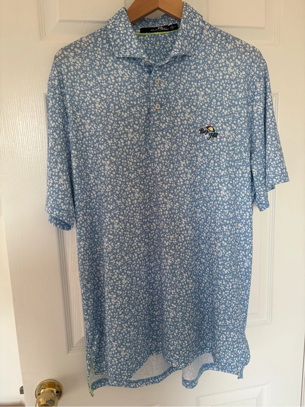 Ralph Lauren Light Blue Floral Polo Shirt